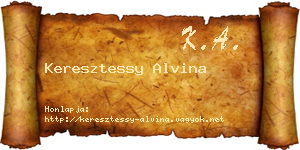 Keresztessy Alvina névjegykártya
